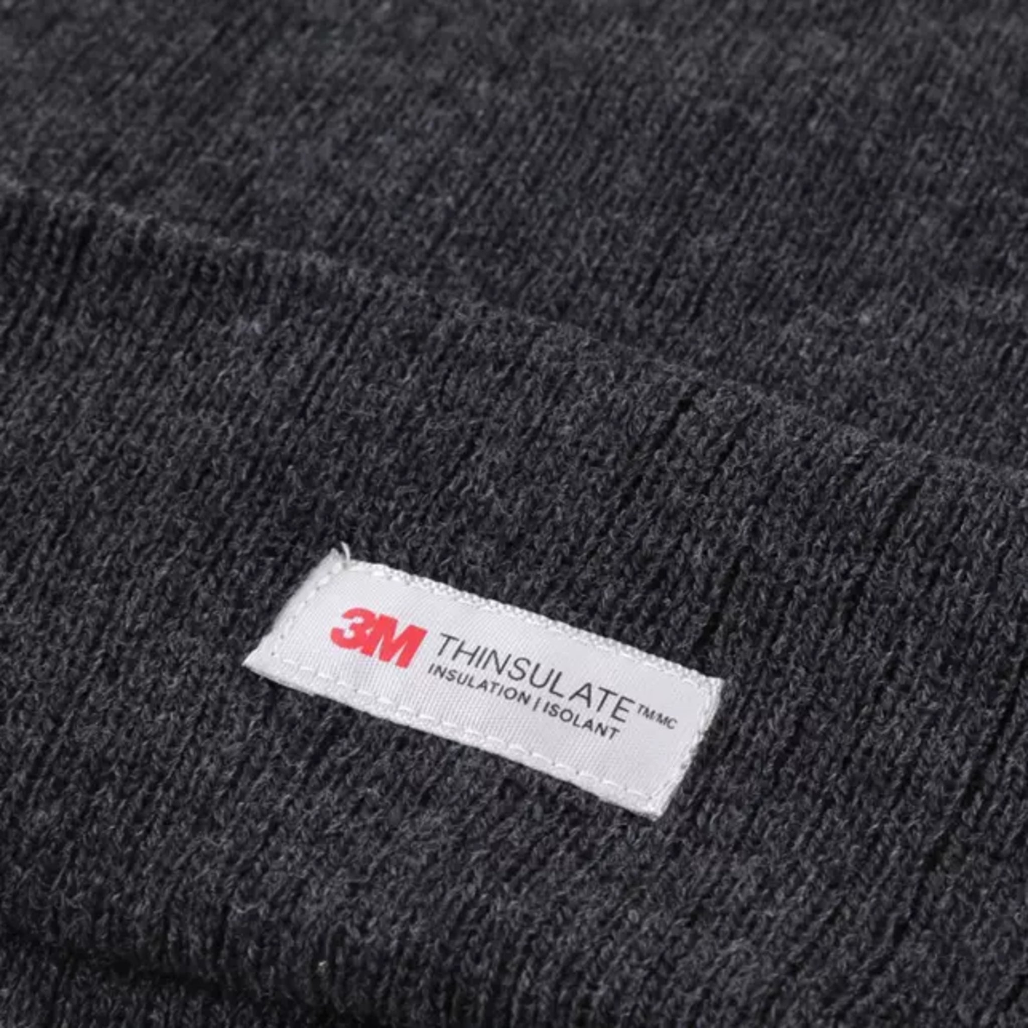 Men's Elite Heat charcoal grey beanie hat with 3M Thinsulate insulation for warmth in cold weather